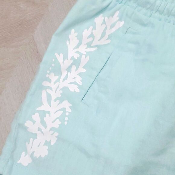 Lilly Pulitzer , Baybreeze Linen Shorts, Size Xl - Picture 2 of 6